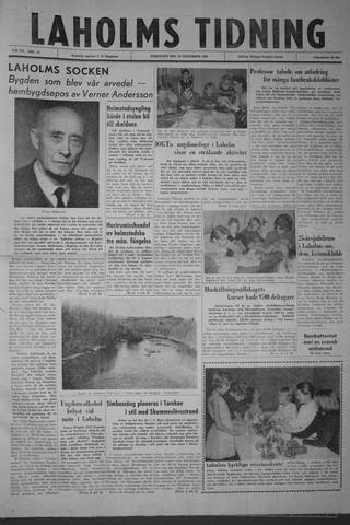 Förstasidan, Fredag 30 november 1962
