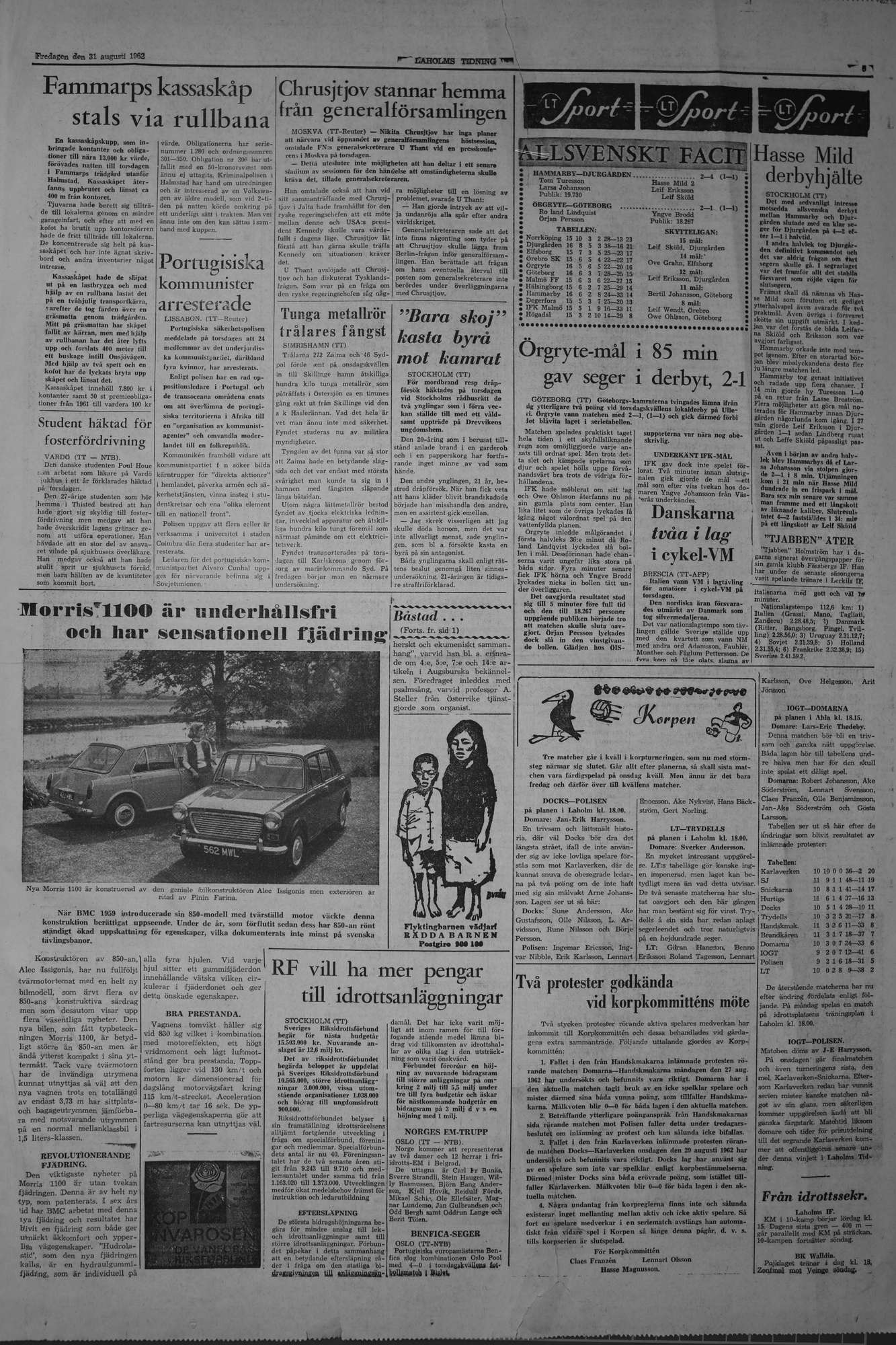 Laholms Tidning Fredag 31 augusti 1962, sida 5