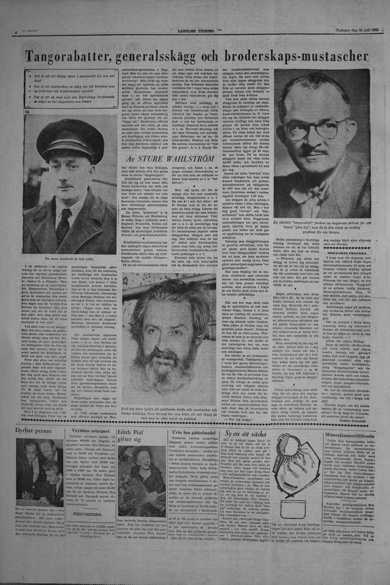 Laholms Tidning Tisdag 31 juli 1962, sida 4