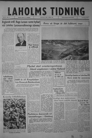 Förstasidan, Onsdag 4 april 1962
