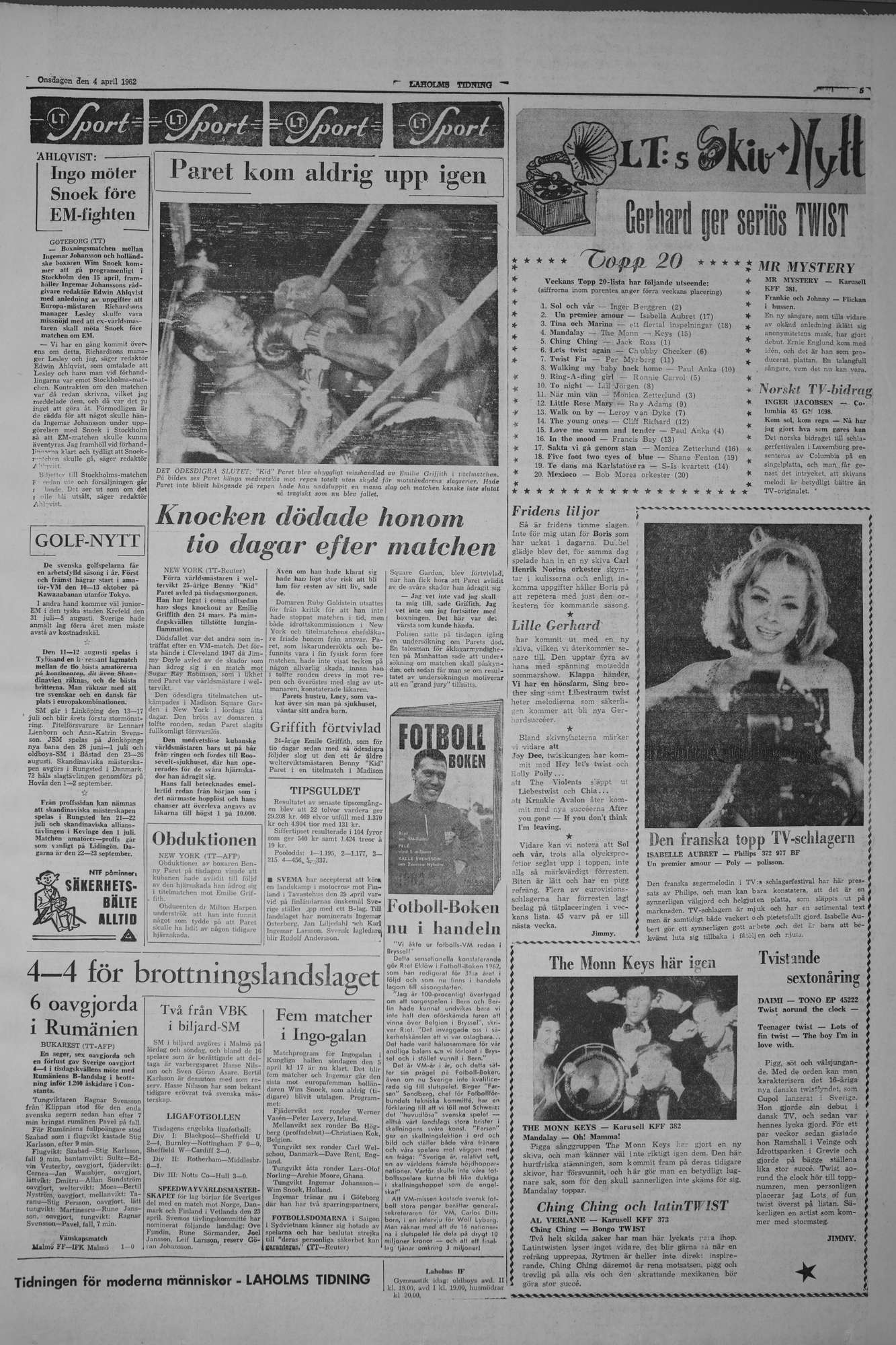 Laholms Tidning Onsdag 4 april 1962, sida 5