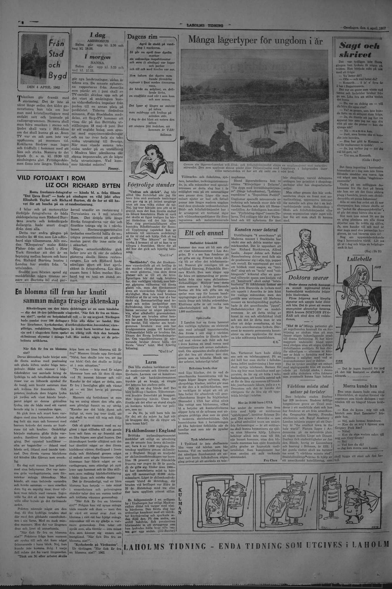 Laholms Tidning Onsdag 4 april 1962, sida 6