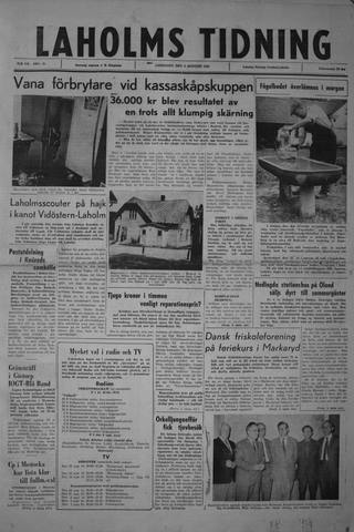 Förstasidan, Lördag 4 augusti 1962