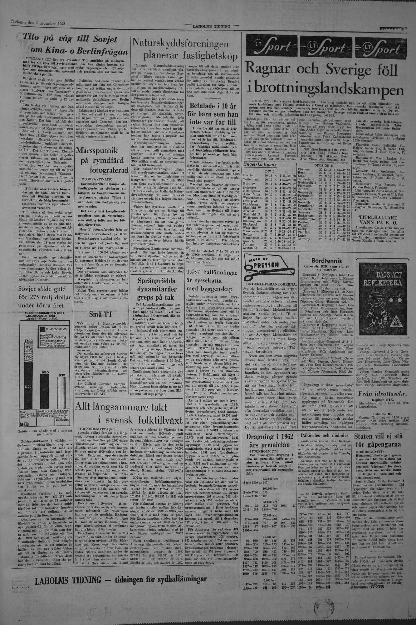 Laholms Tidning Tisdag 4 december 1962, sida 5