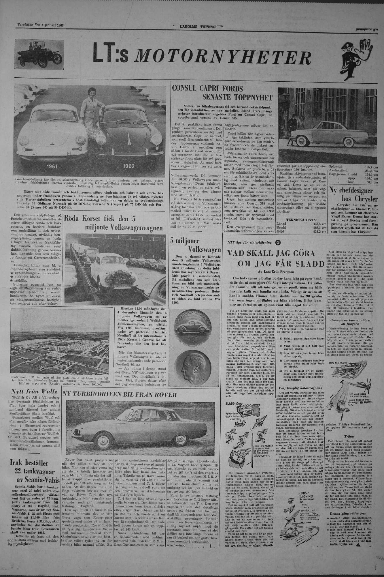 Laholms Tidning Torsdag 4 januari 1962, sida 5