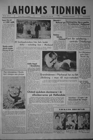 Förstasidan, Onsdag 4 juli 1962