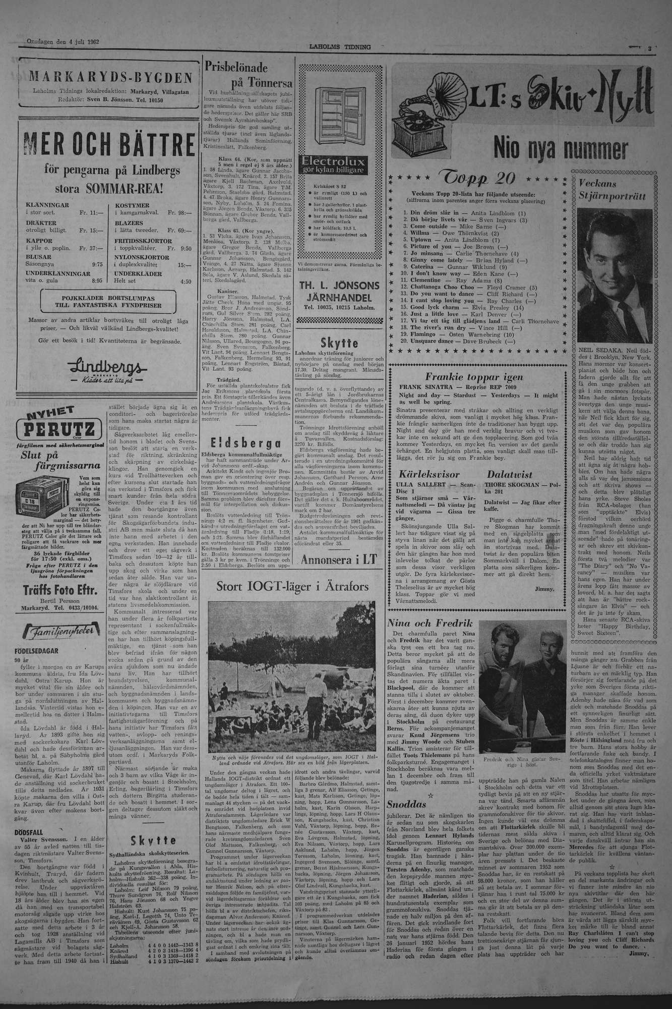 Laholms Tidning Onsdag 4 juli 1962, sida 3