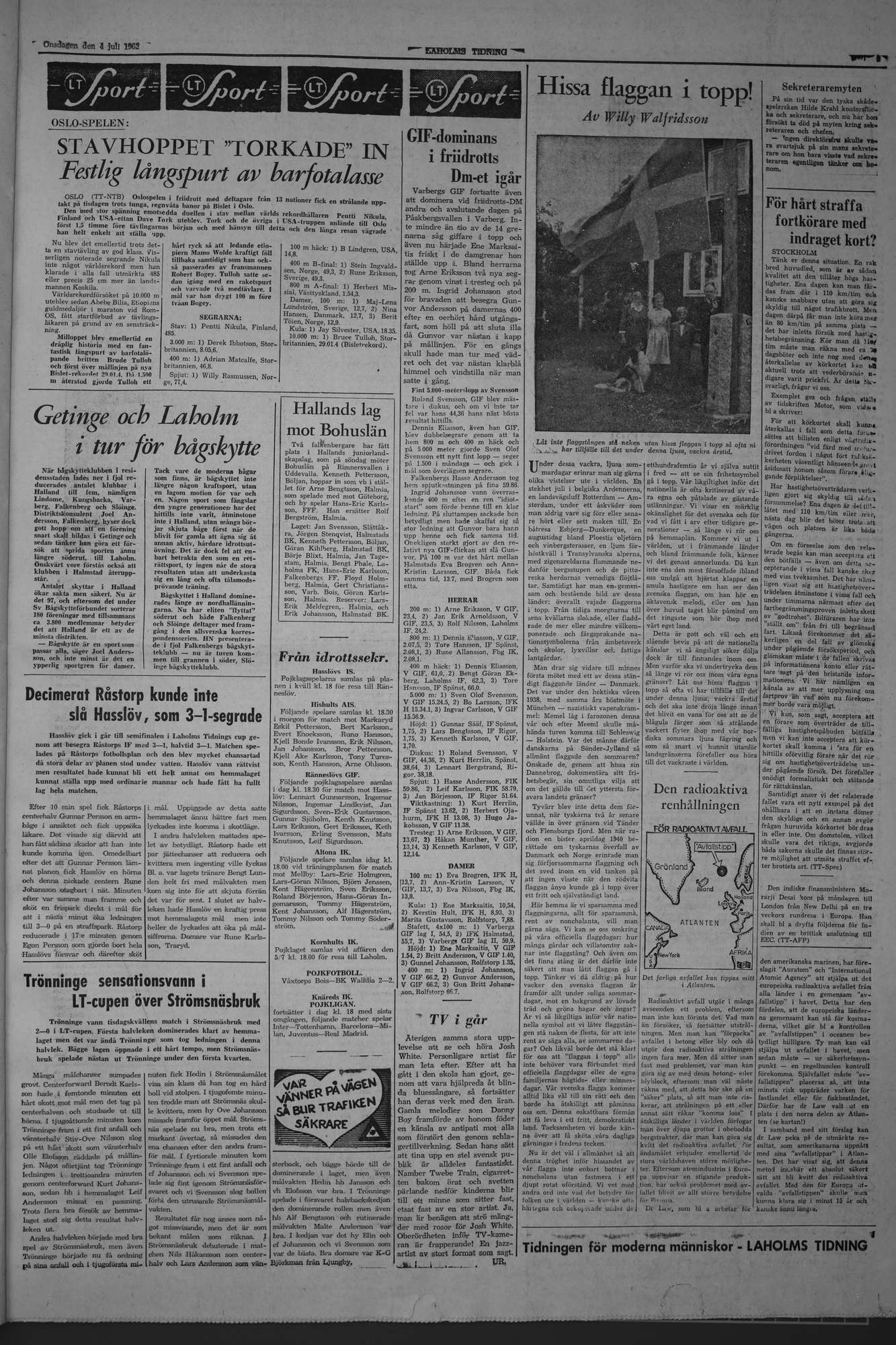 Laholms Tidning Onsdag 4 juli 1962, sida 5