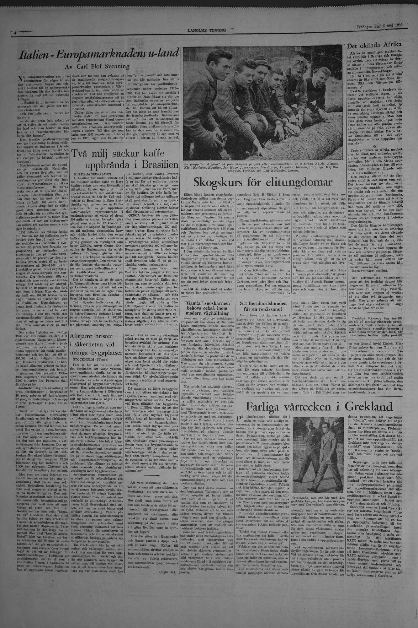 Laholms Tidning Fredag 4 maj 1962, sida 4