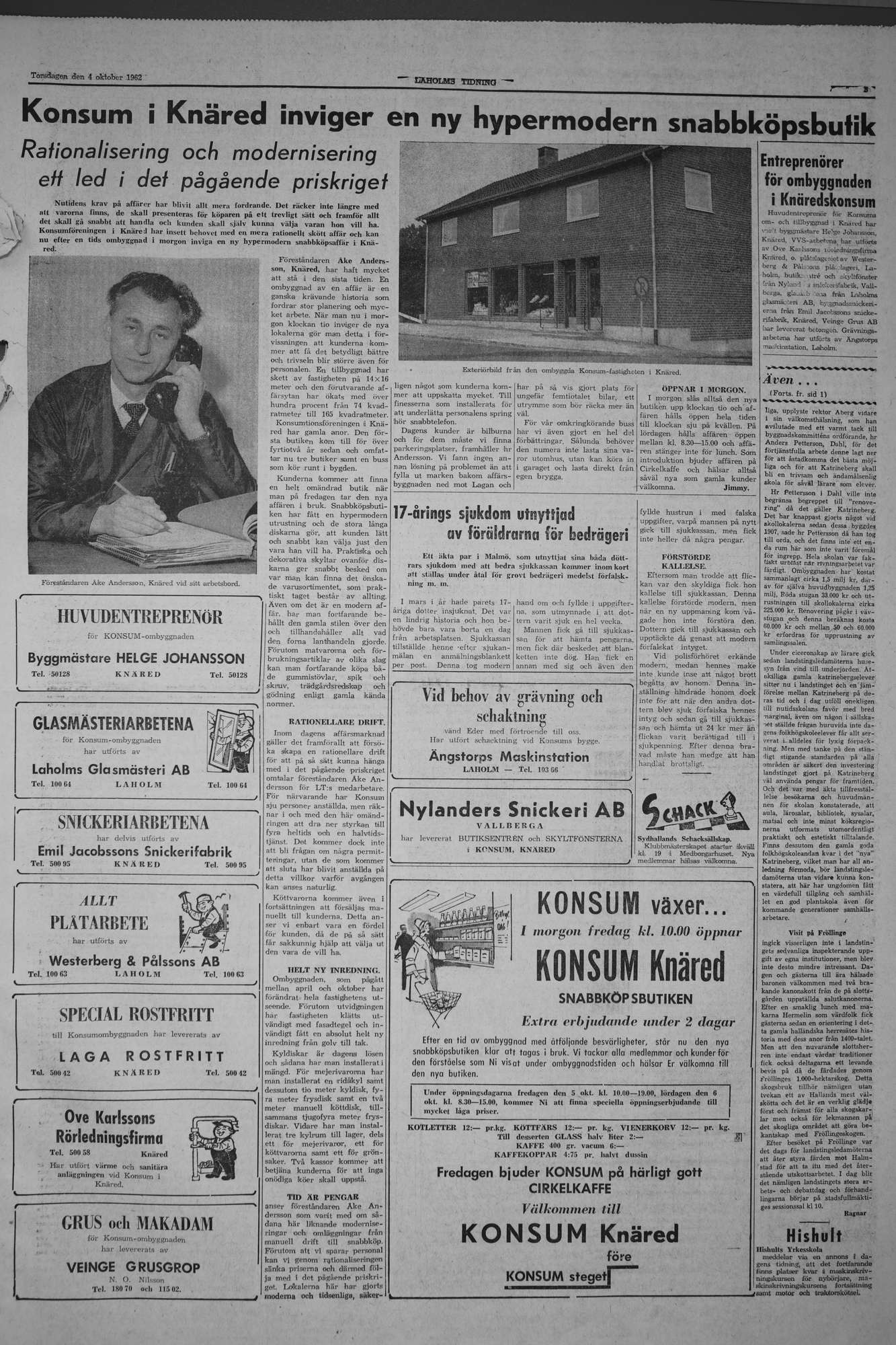 Laholms Tidning Torsdag 4 oktober 1962, sida 5