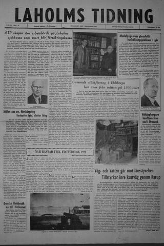 Förstasidan, Onsdag 5 december 1962