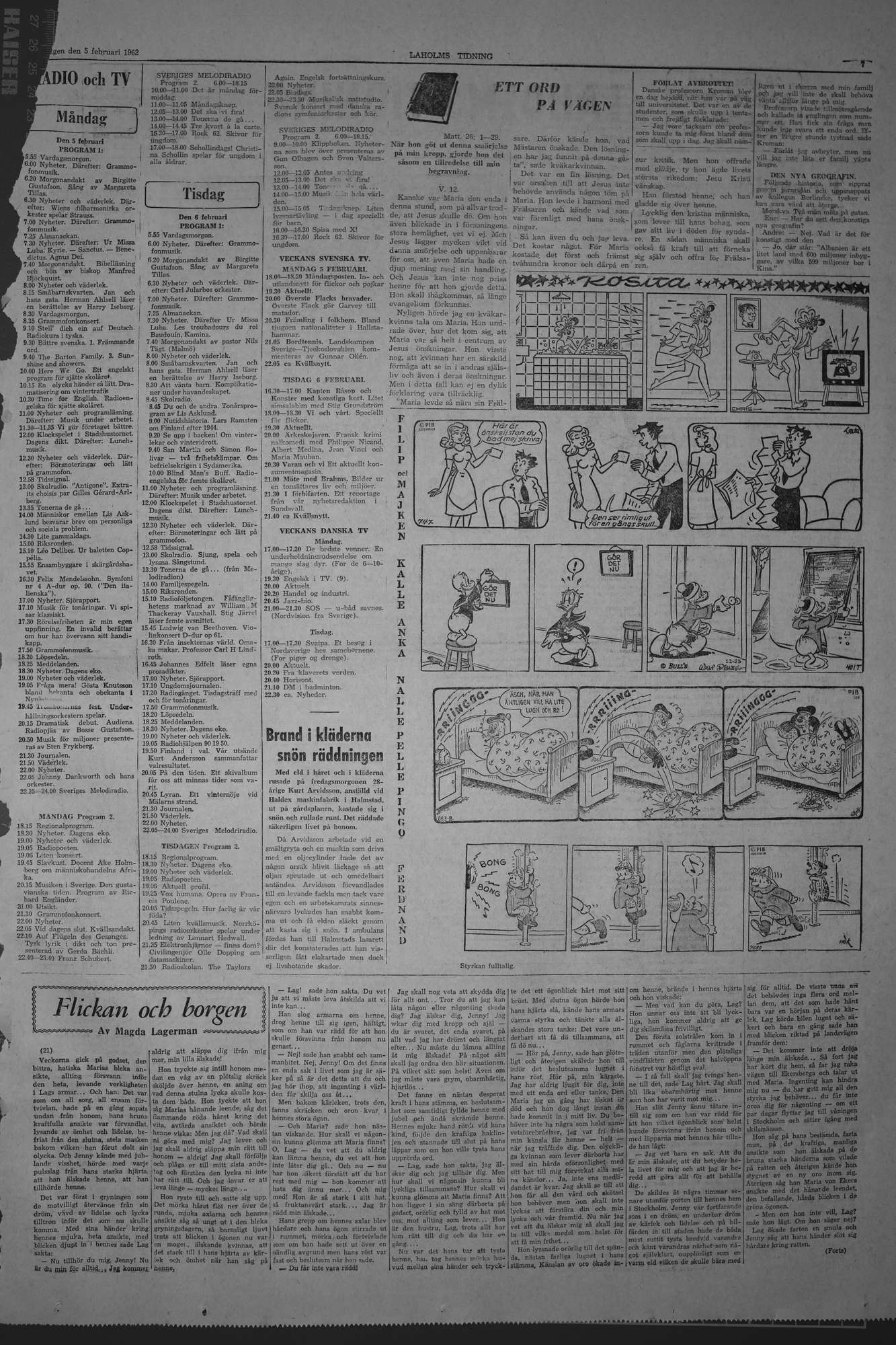 Laholms Tidning Måndag 5 februari 1962, sida 6