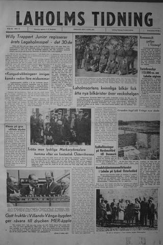 Förstasidan, Tisdag 5 juni 1962