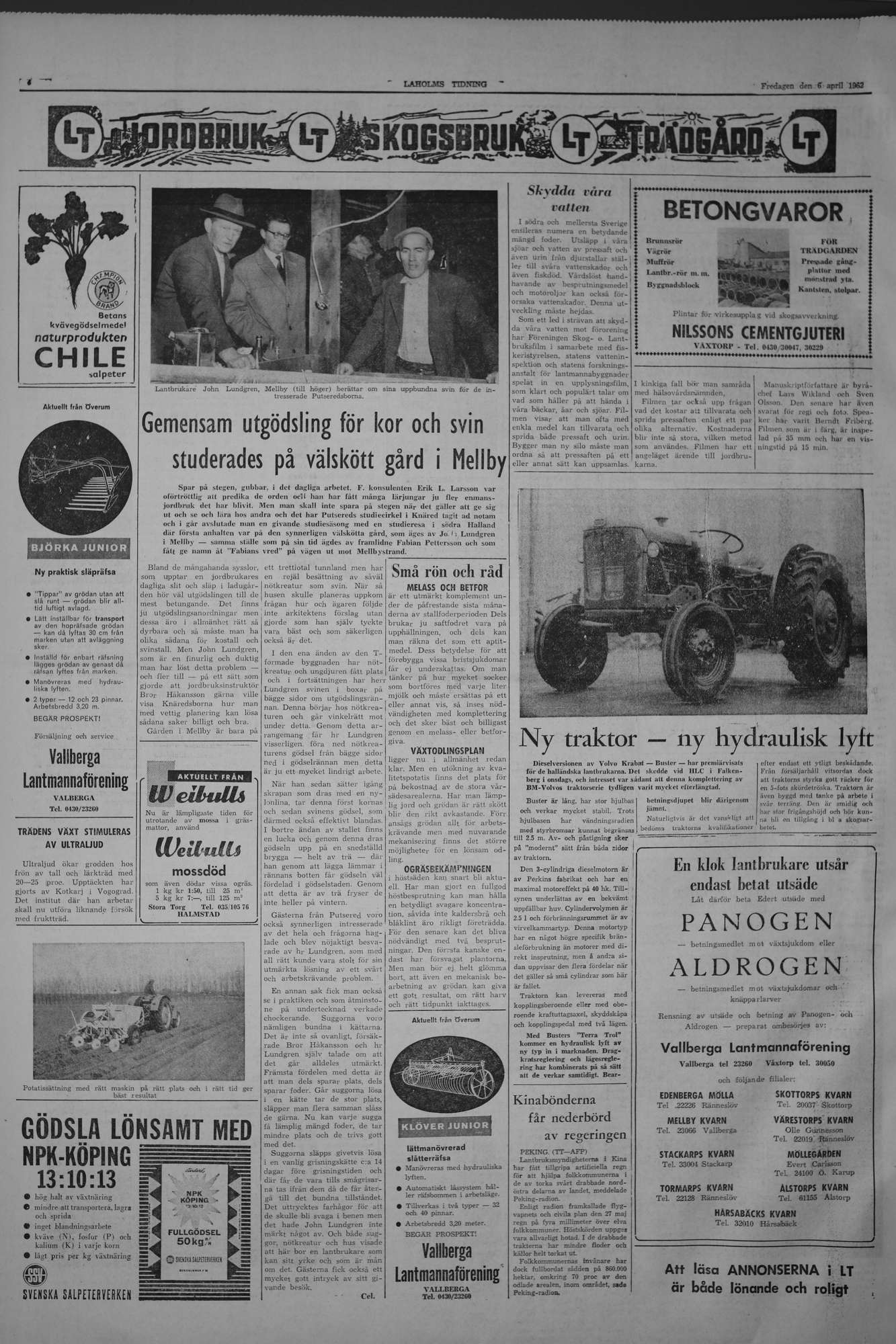 Laholms Tidning Fredag 6 april 1962, sida 4