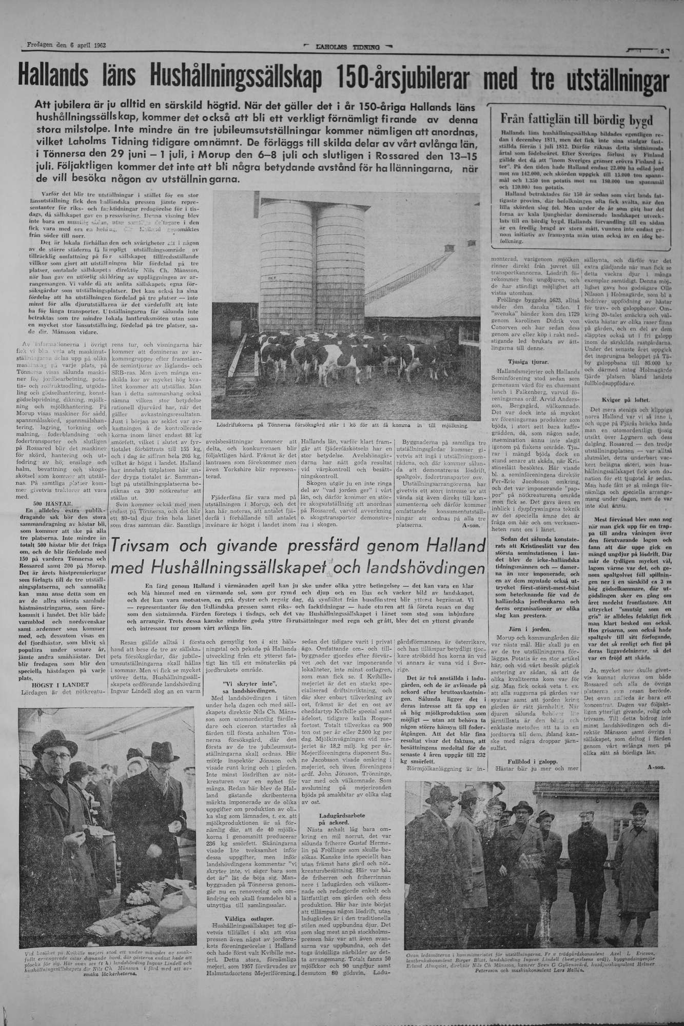 Laholms Tidning Fredag 6 april 1962, sida 5