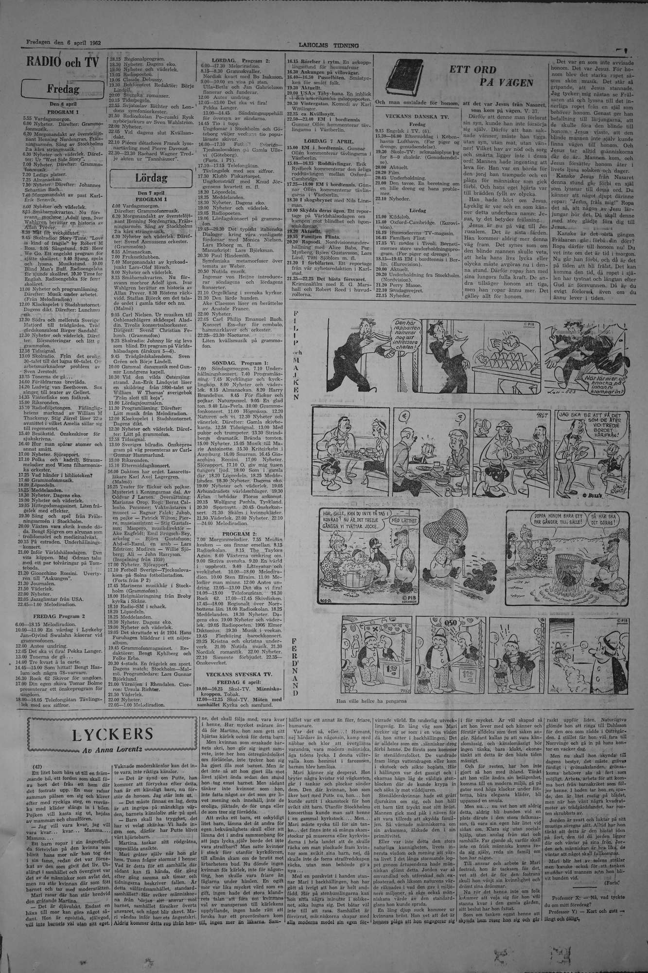 Laholms Tidning Fredag 6 april 1962, sida 7