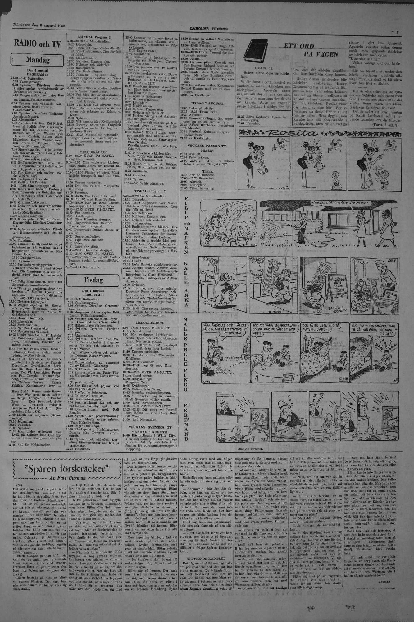 Laholms Tidning Måndag 6 augusti 1962, sida 7