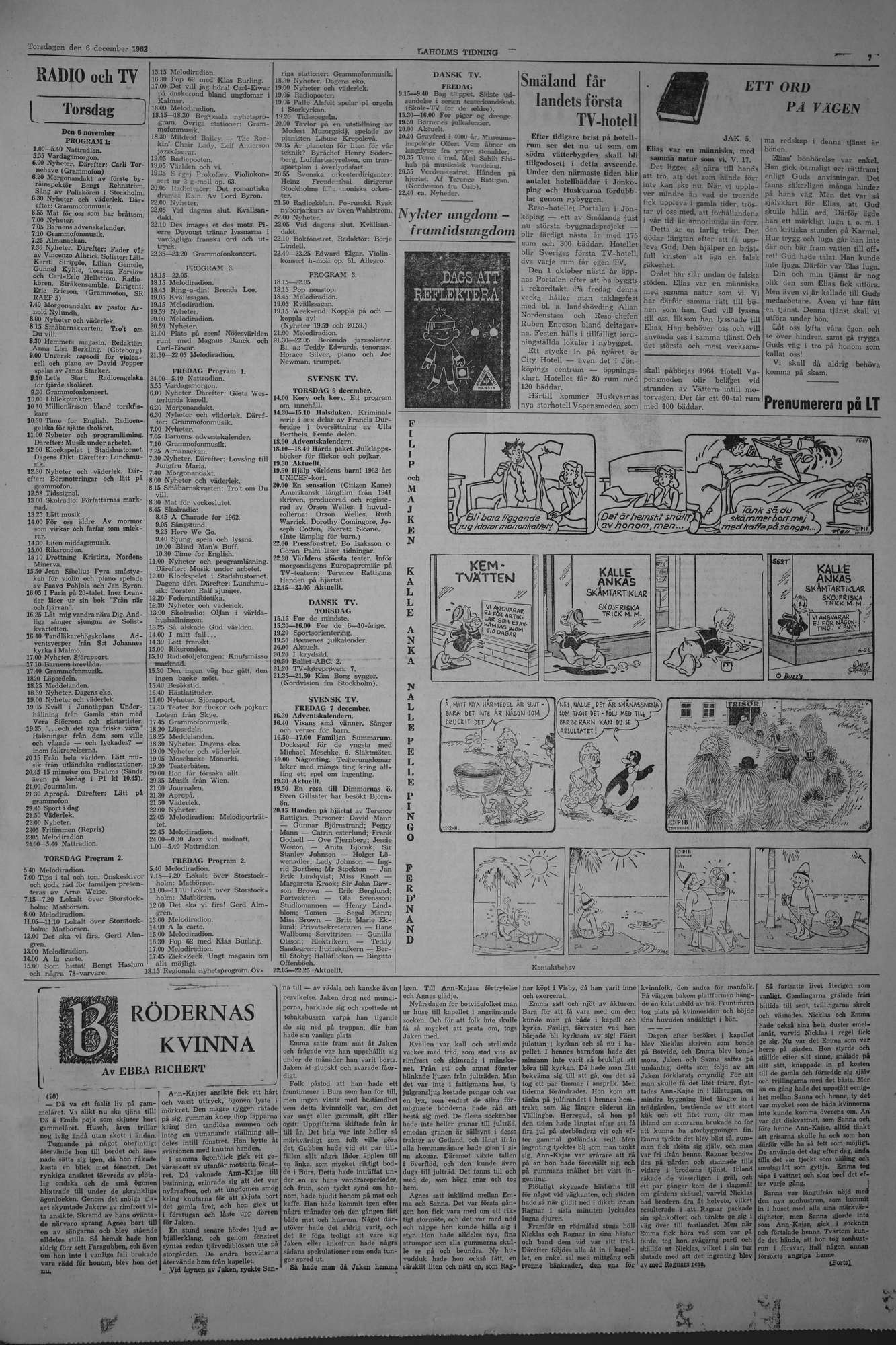 Laholms Tidning Torsdag 6 december 1962, sida 7