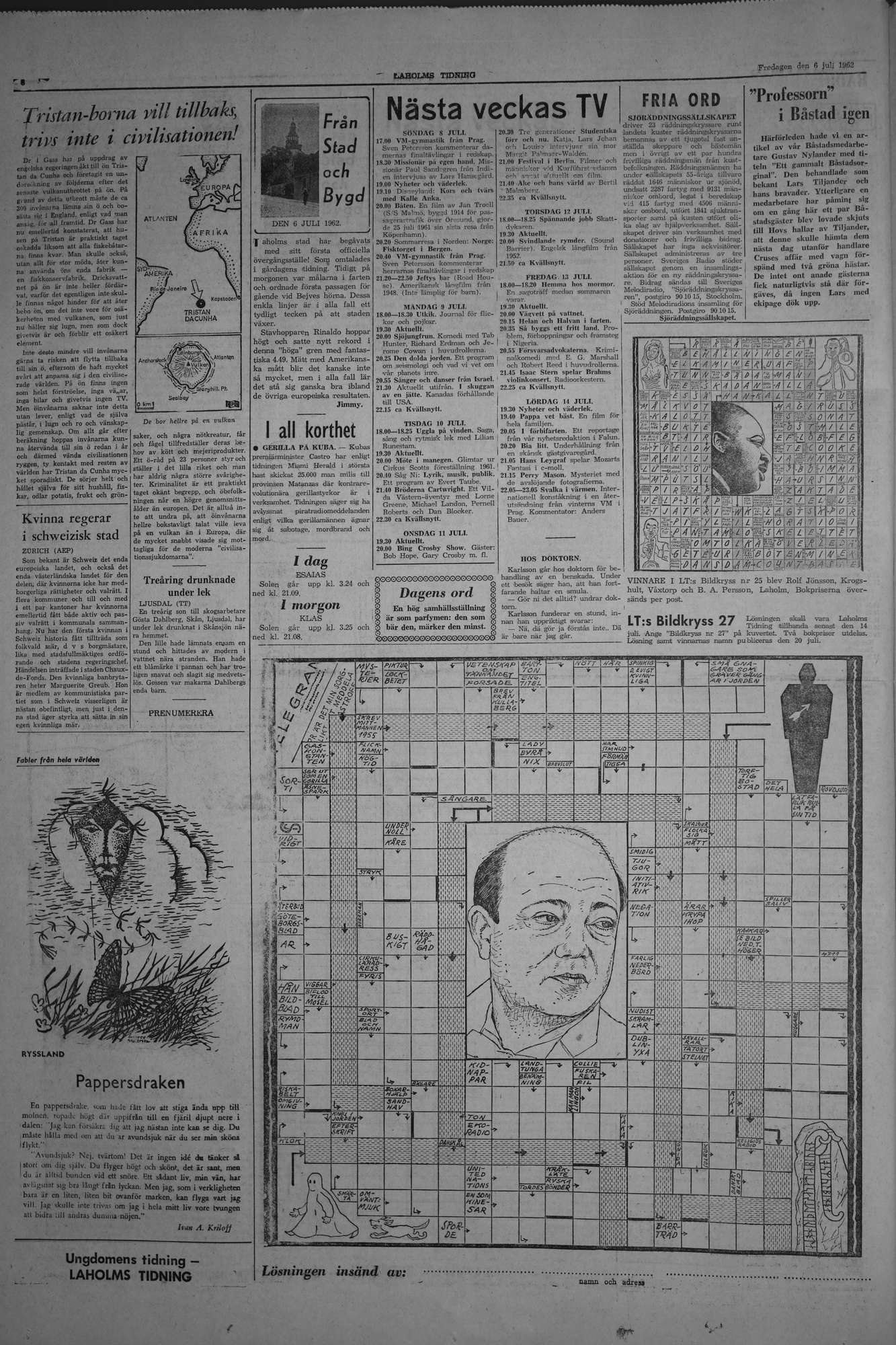 Laholms Tidning Fredag 6 juli 1962, sida 6