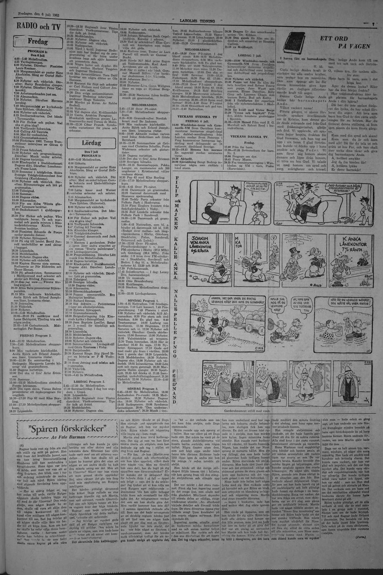 Laholms Tidning Fredag 6 juli 1962, sida 7