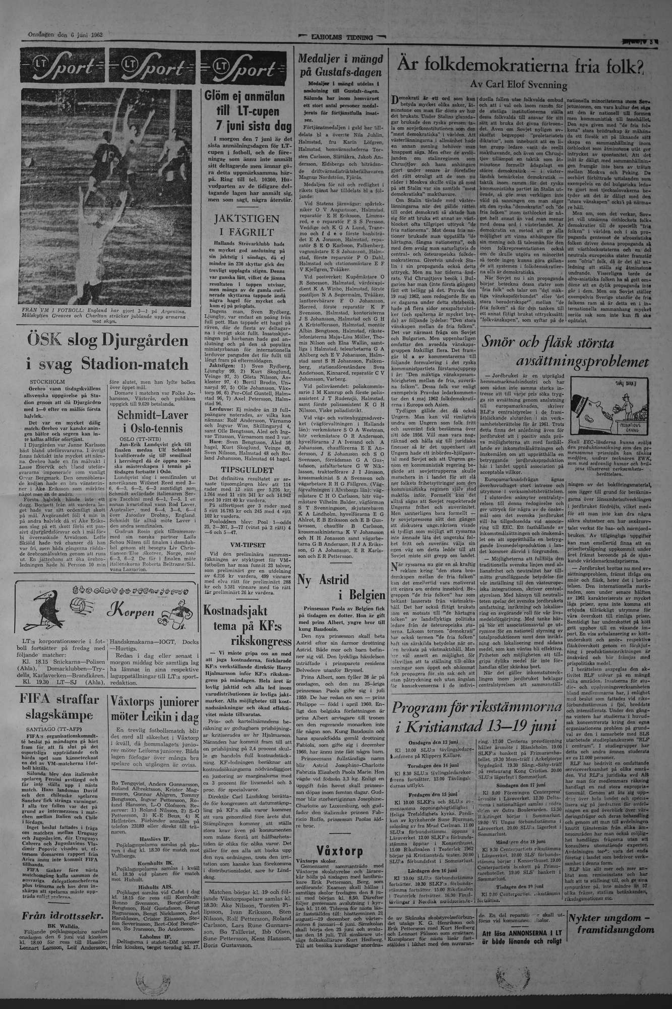 Laholms Tidning Onsdag 6 juni 1962, sida 5