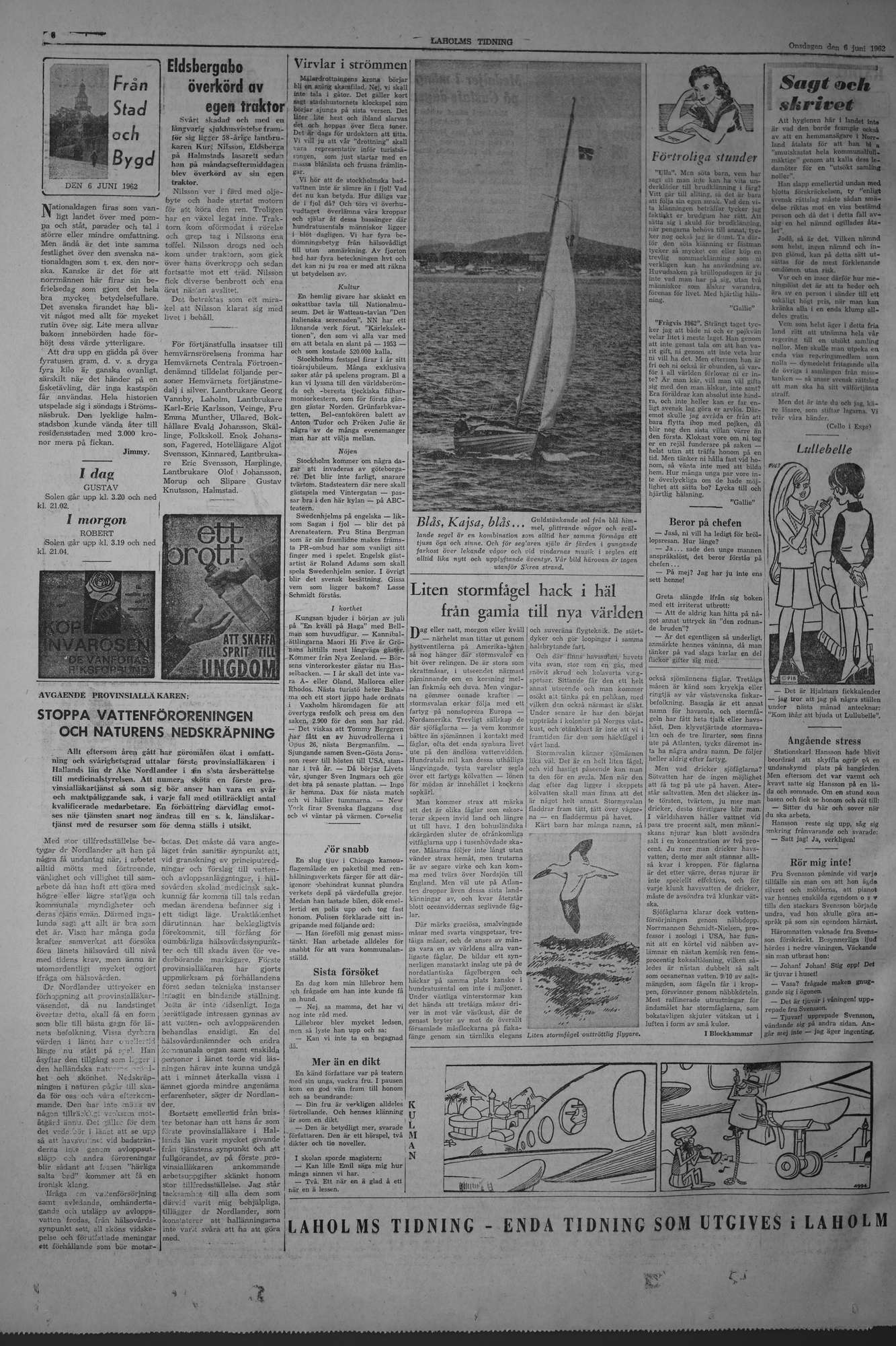 Laholms Tidning Onsdag 6 juni 1962, sida 6