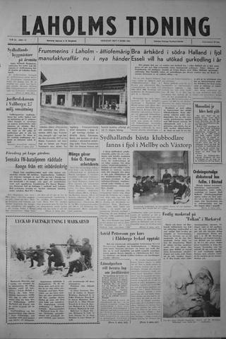 Förstasidan, Tisdag 6 mars 1962