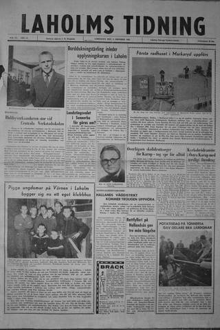 Förstasidan, Lördag 6 oktober 1962