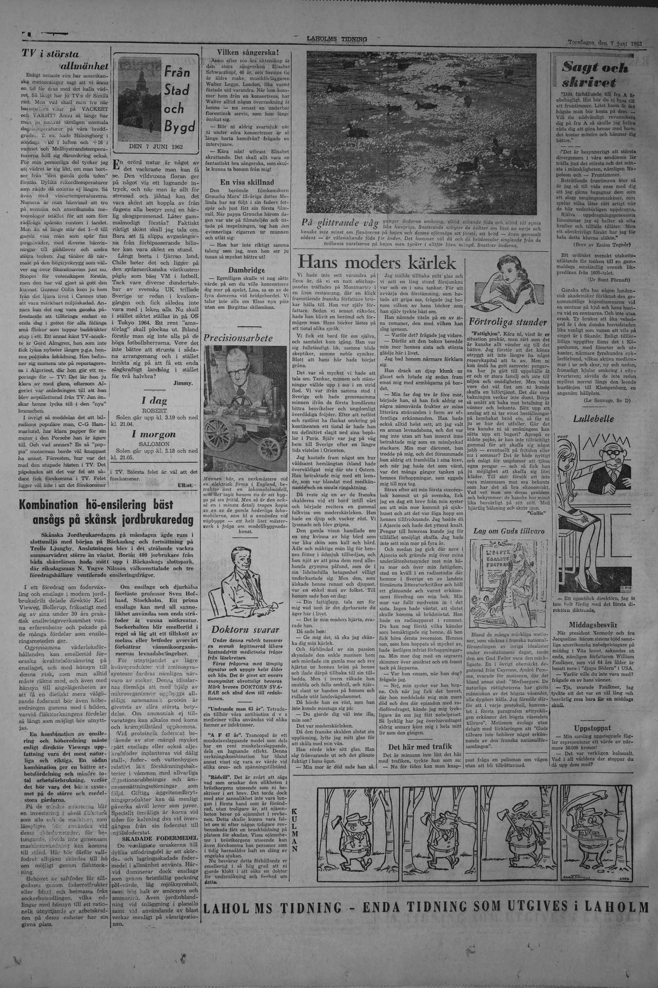 Laholms Tidning Torsdag 7 juni 1962, sida 6