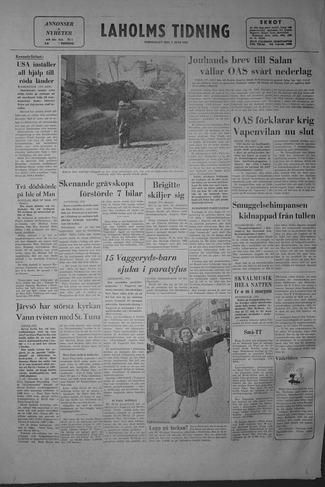 Laholms Tidning Torsdag 7 juni 1962, sida 8