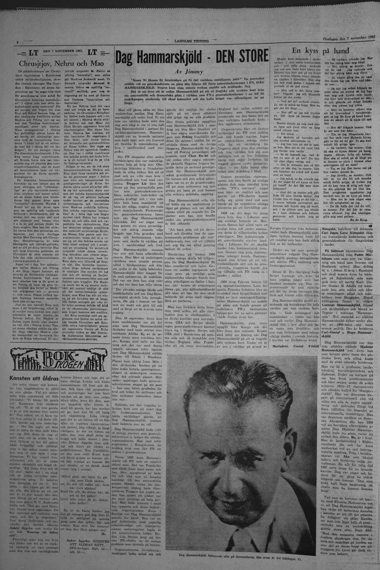 Laholms Tidning Onsdag 7 november 1962, sida 4