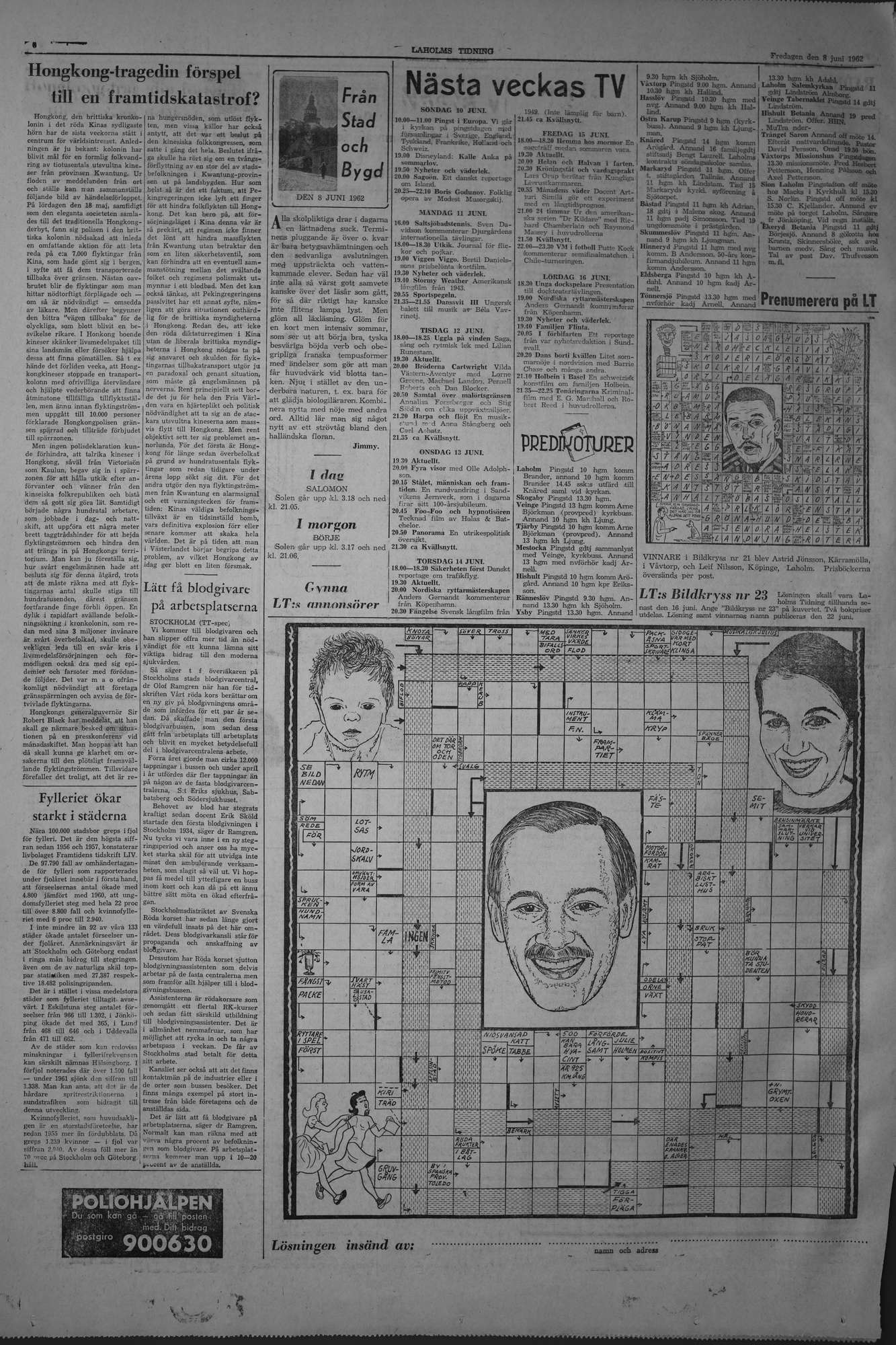 Laholms Tidning Fredag 8 juni 1962, sida 6