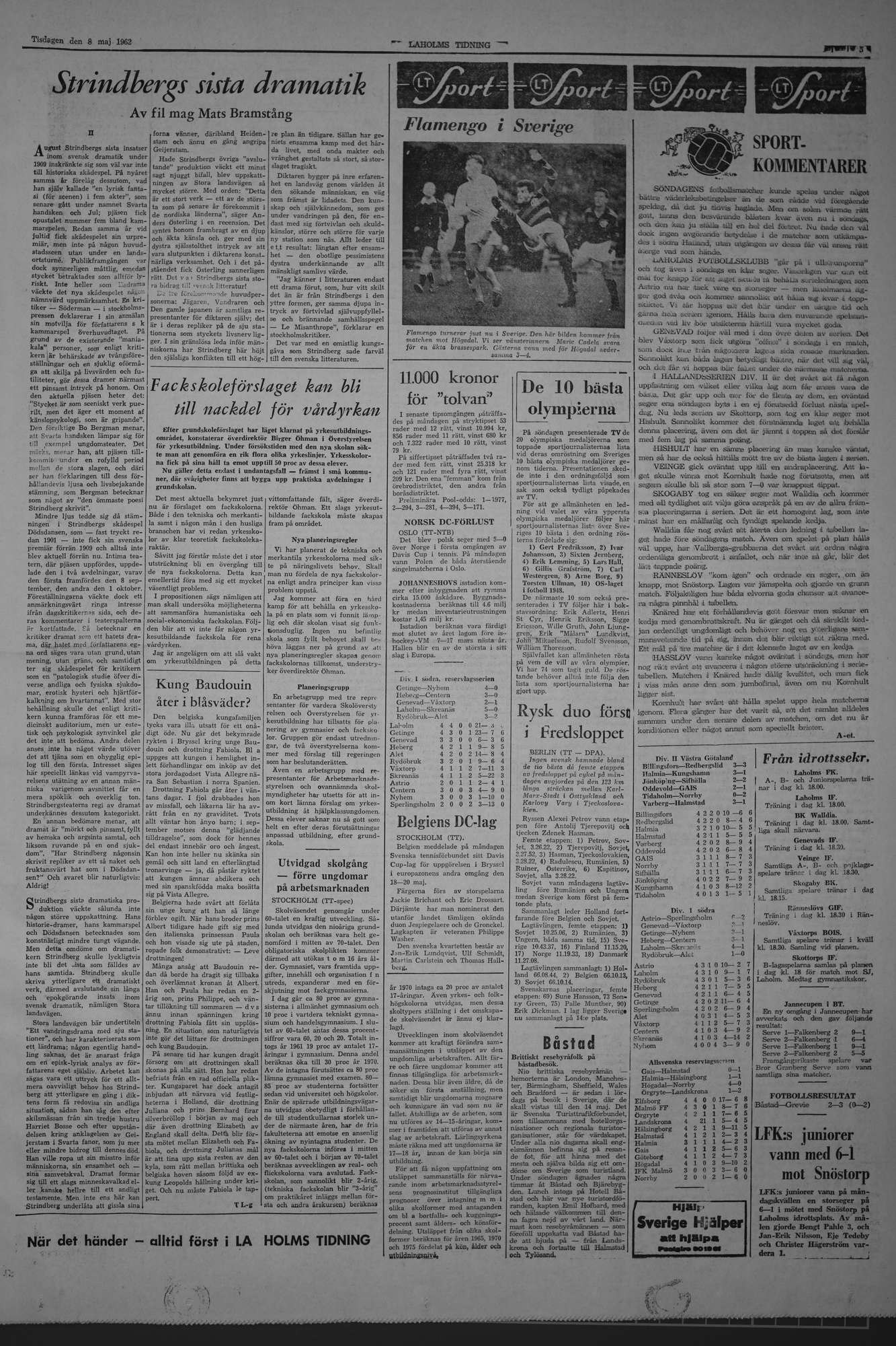 Laholms Tidning Tisdag 8 maj 1962, sida 5