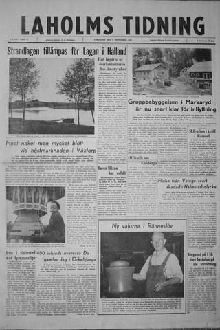 Förstasidan, Lördag 8 september 1962