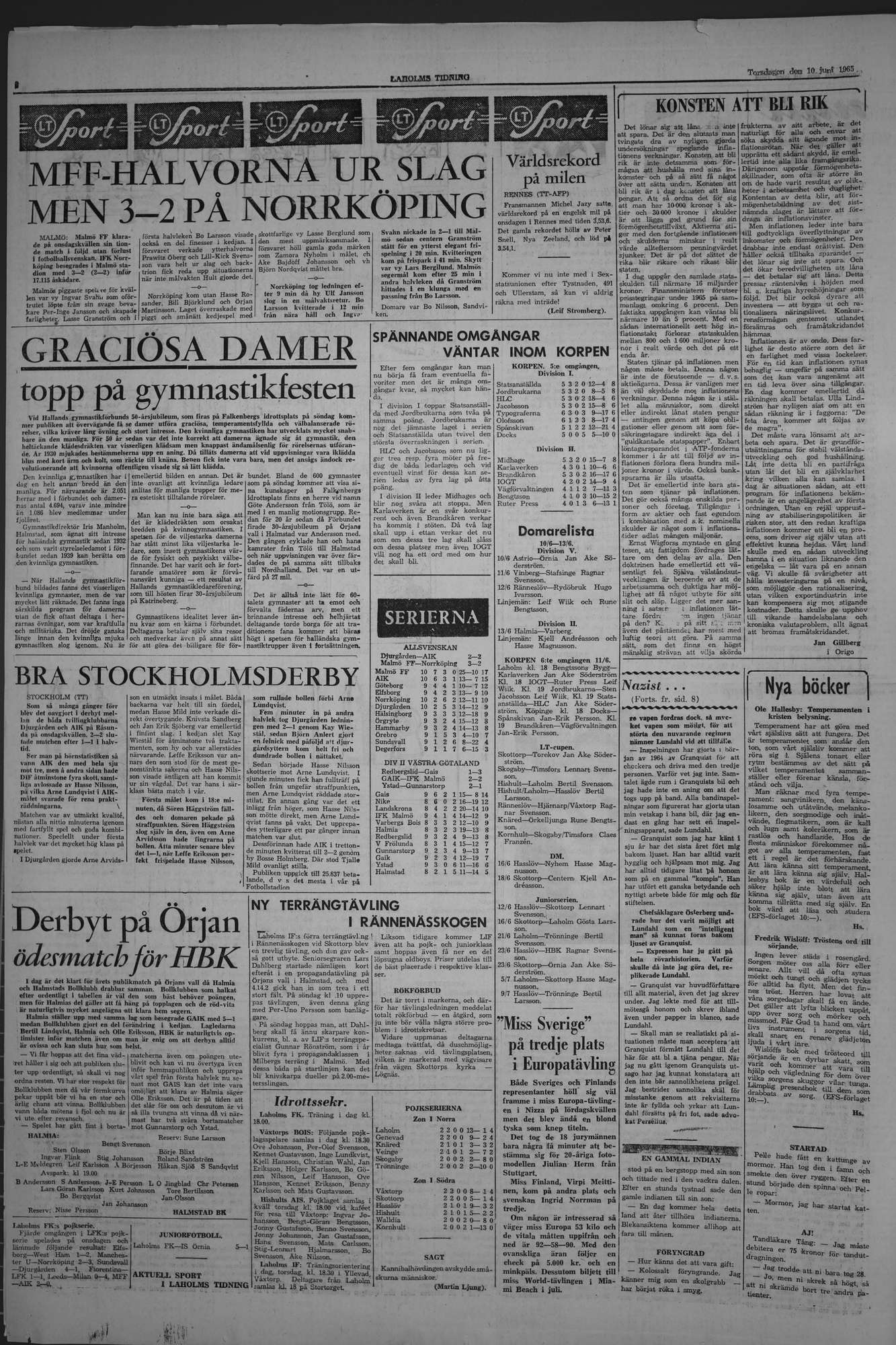 Laholms Tidning Torsdag 10 juni 1965, sida 6