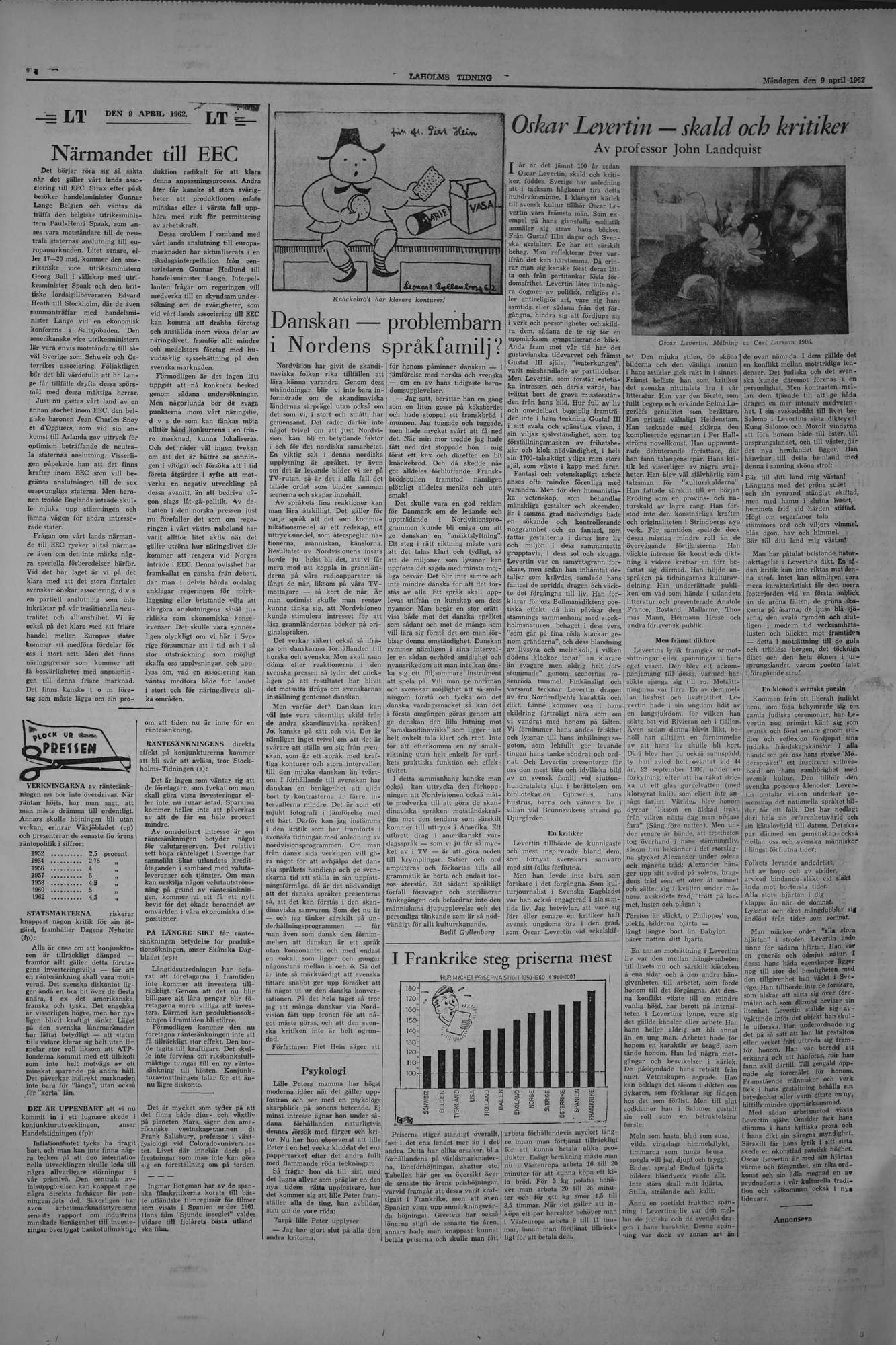 Laholms Tidning Måndag 9 april 1962, sida 4