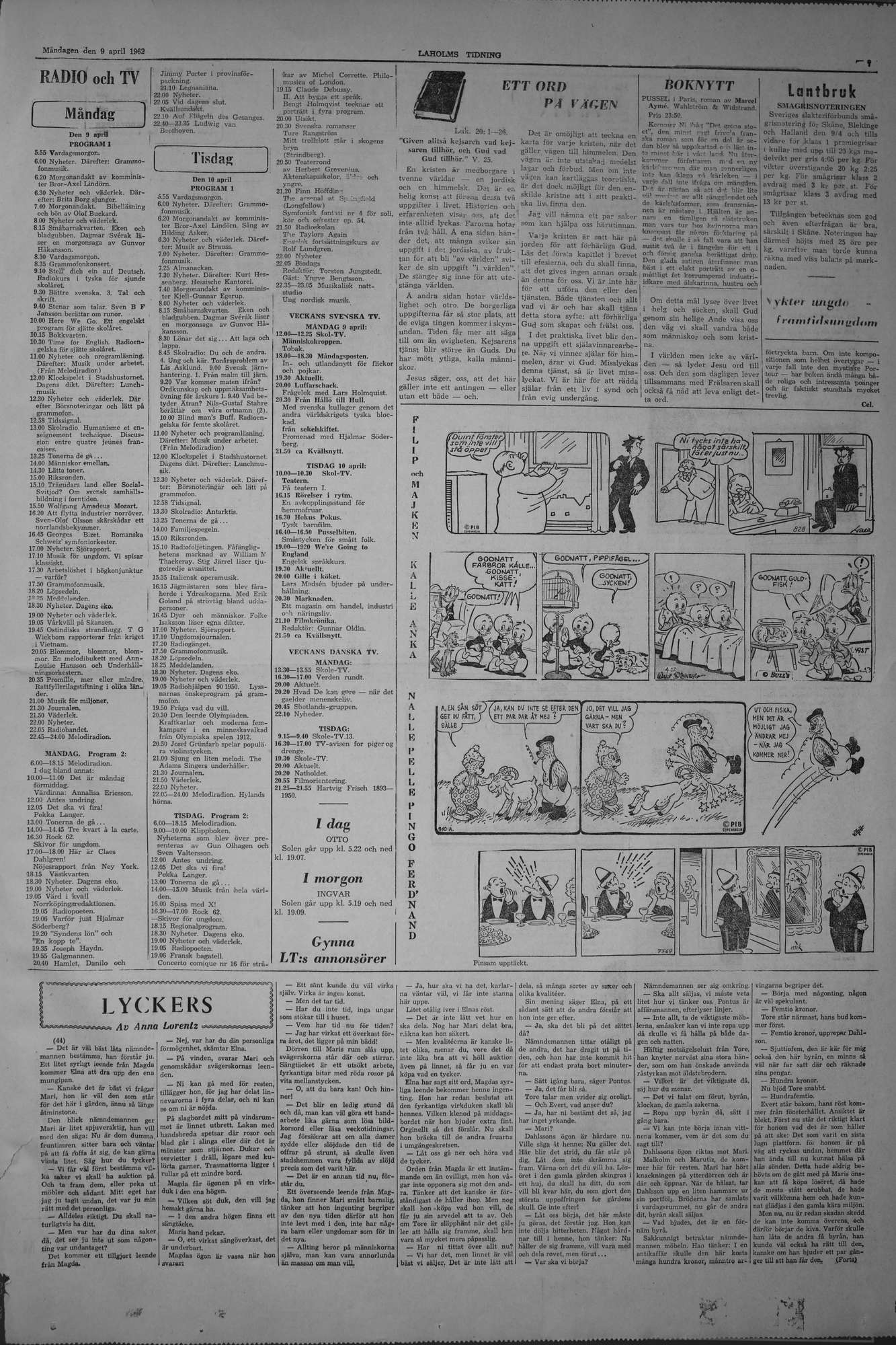 Laholms Tidning Måndag 9 april 1962, sida 7