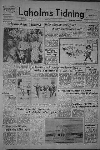 Förstasidan, Fredag 11 juni 1965