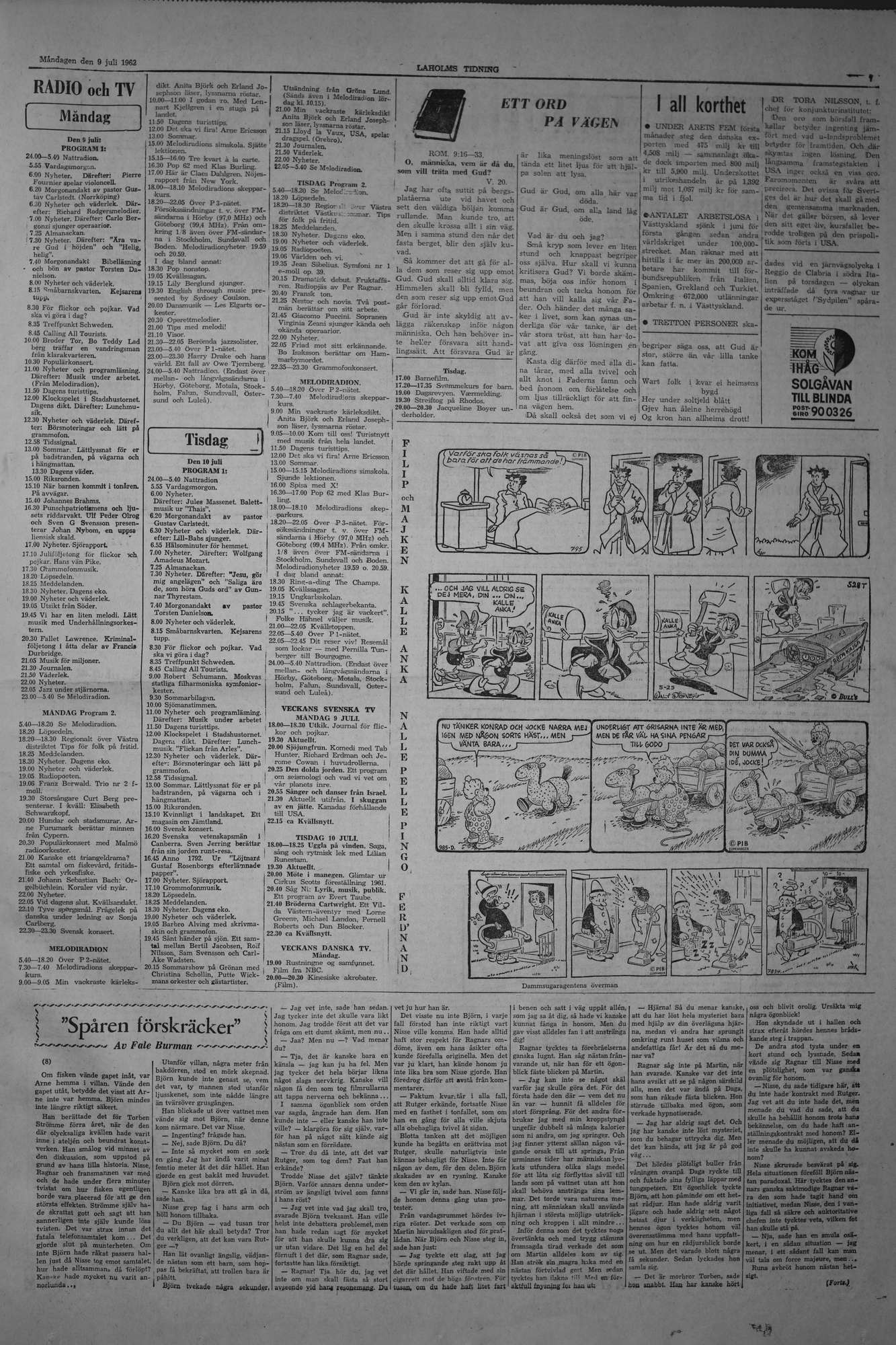 Laholms Tidning Måndag 9 juli 1962, sida 7
