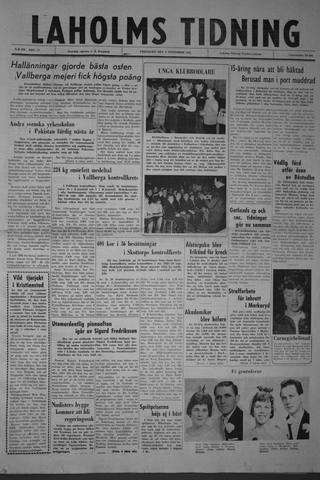 Förstasidan, Fredag 9 november 1962
