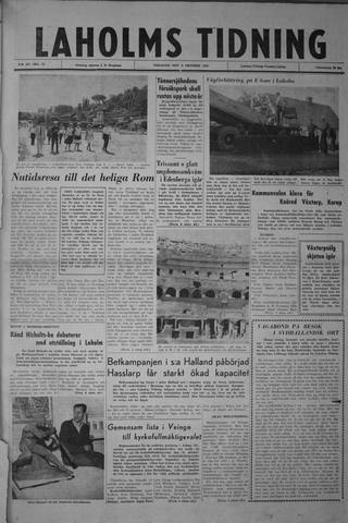 Förstasidan, Tisdag 9 oktober 1962