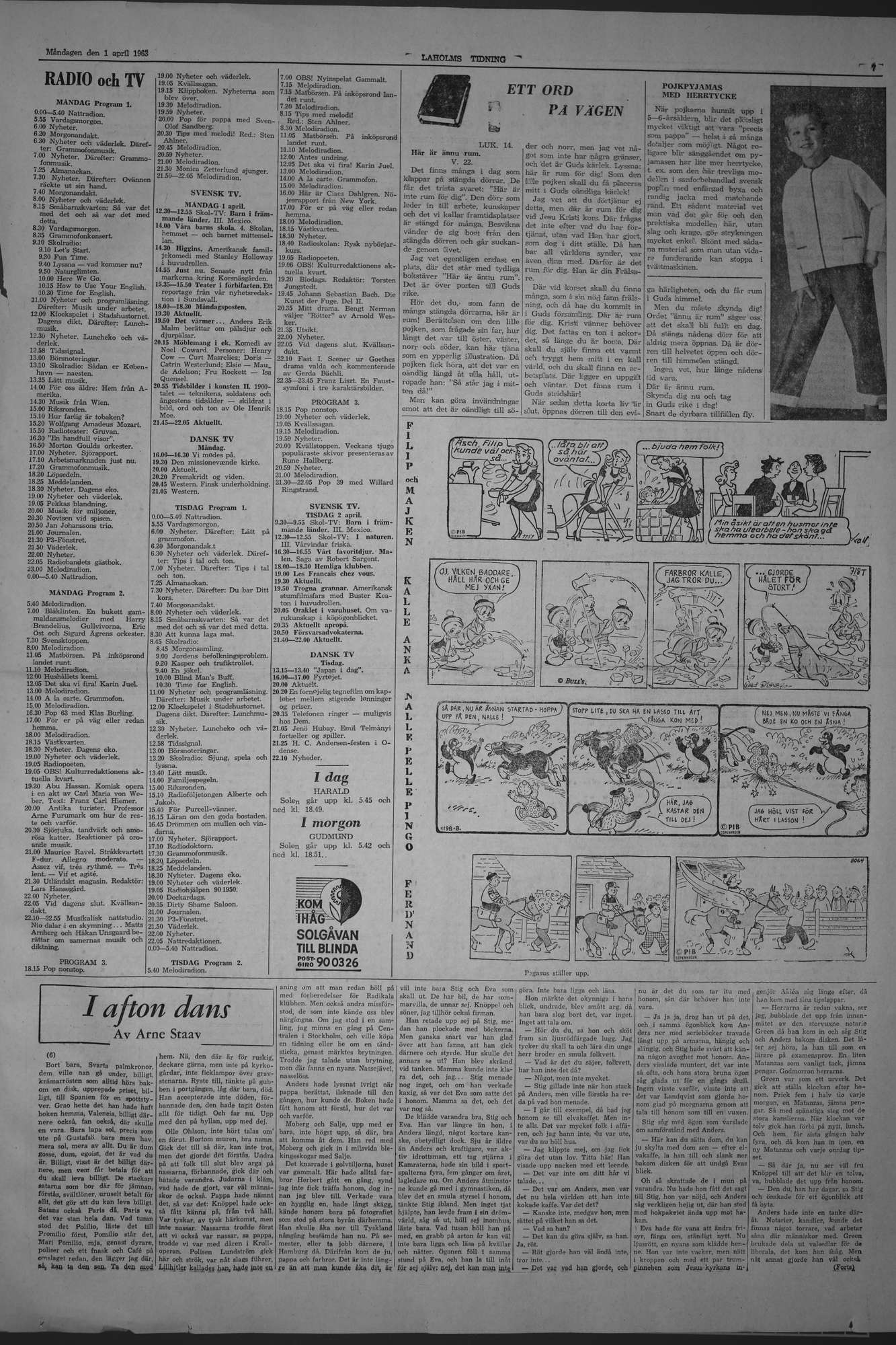 Laholms Tidning Måndag 1 april 1963, sida 7