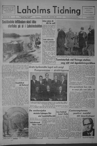 Förstasidan, Tisdag 1 oktober 1963