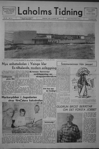 Förstasidan, Lördag 10 augusti 1963