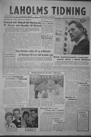 Förstasidan, Torsdag 10 januari 1963