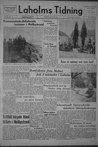 Förstasidan, Onsdag 10 juli 1963