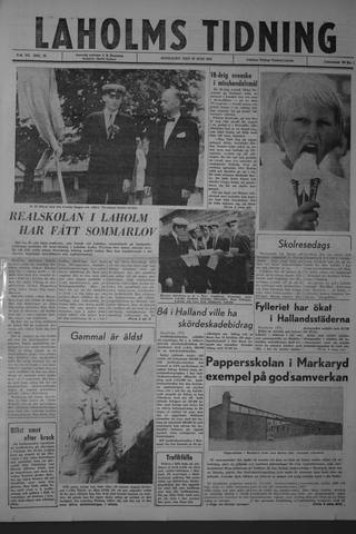 Förstasidan, Måndag 10 juni 1963