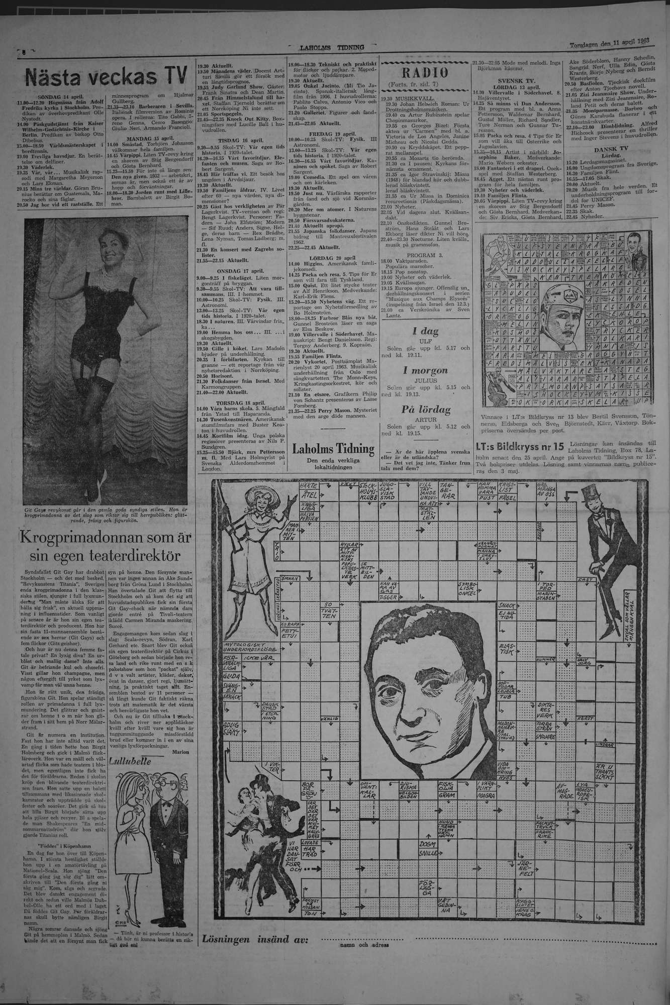 Laholms Tidning Torsdag 11 april 1963, sida 6