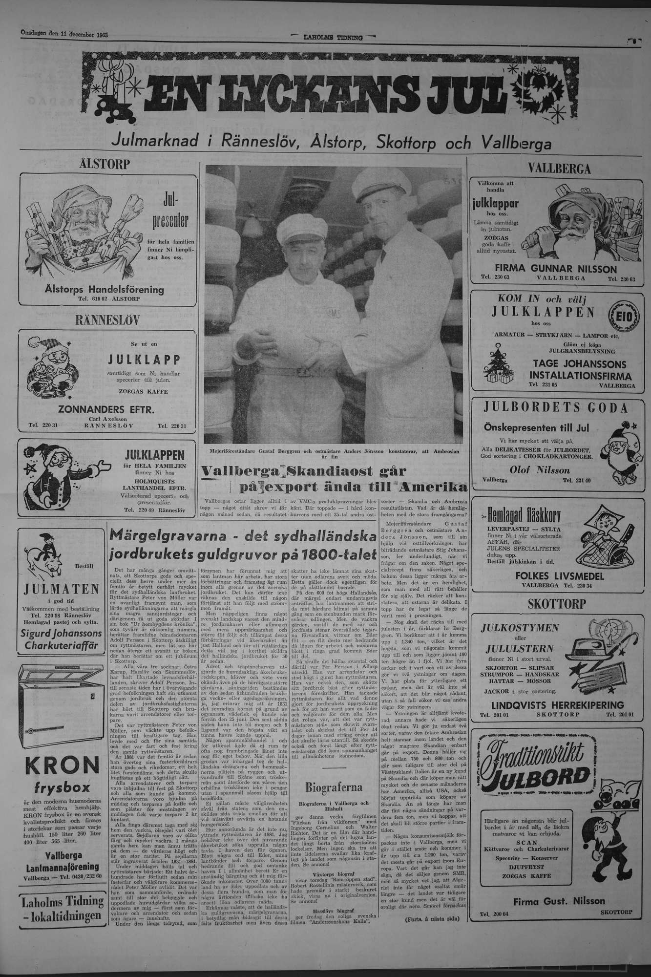 Laholms Tidning Onsdag 11 december 1963, sida 5