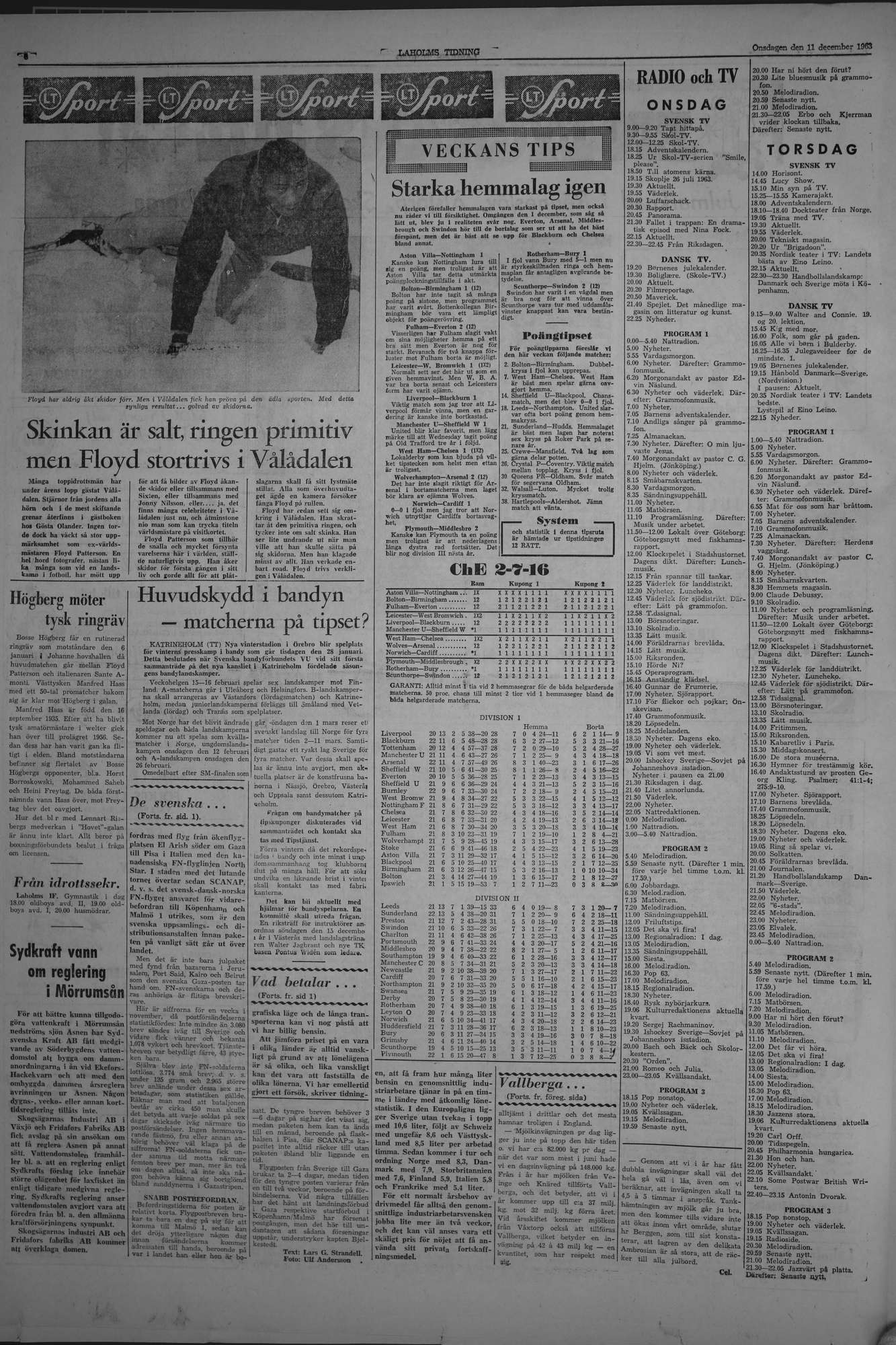 Laholms Tidning Onsdag 11 december 1963, sida 6